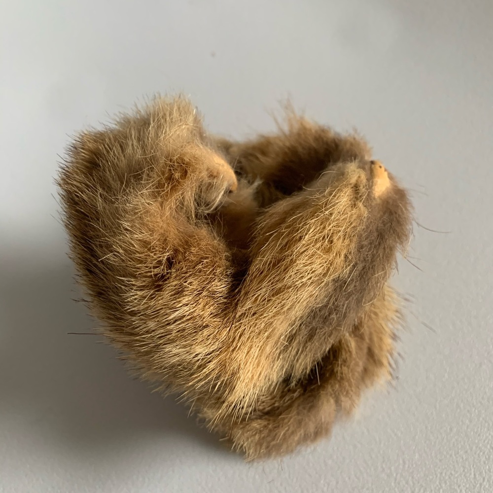 Hair piece accessory in mink